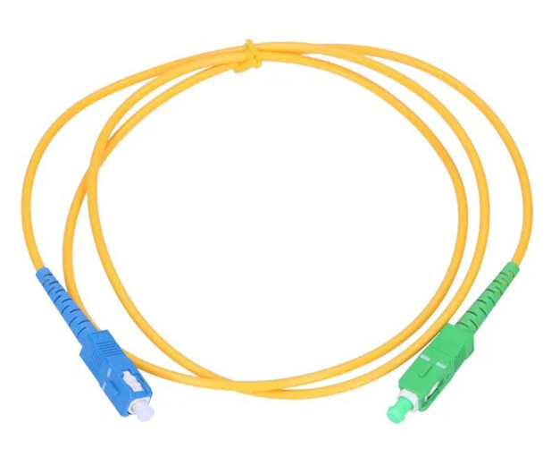 ExtraLink SC/APC-SC/UPC Patchcord Jednomodowy Simplex G652D 3mm 0.5m - 1543614 - zdjęcie